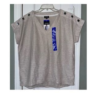 Jones New York Beige Women's Top